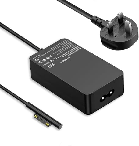 65W Surface Pro Charger, Microsoft Surface Charger Compatible with Surface Pro 8/Pro X/Pro 7/Pro 6/Pro 5/Pro 4/Pro 3,Surface Laptop 4/3/2/1,Surface Book, Surface Go 3/2/1 Microsoft Surface