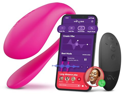 We-Vibe Jive 2 Wearable G-Spot Panty Vibrator – Egg Vibrator – Vibrating Adult Sex Toy Gifts for Women & Couples – 10 Intensity Levels – Wireless Remote & App Control – Waterproof – Rechargeable