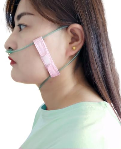 4 Pack Oxygen Tube Holder for Face Nasal Cannula Strap Nasal Cannula Comfort Strap Cord Holder for Oxygen Tubing