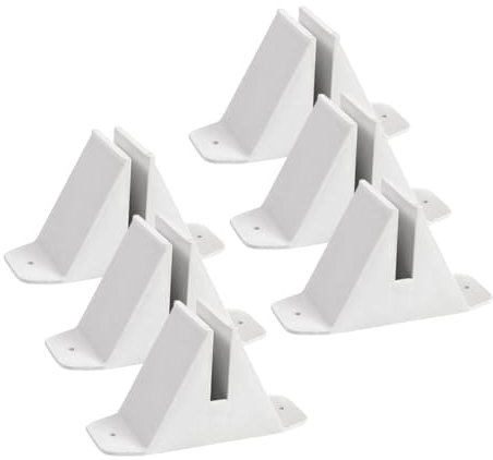 BUGUUYO 6pezzi Base Sostegno Plastica Per Recinzione Da Giardino Supporto Antiribaltamento Per Staccionata Ragazzo Ragazza Ragazza Cancello Per Animali Base Decorativa Multifunzione Per in