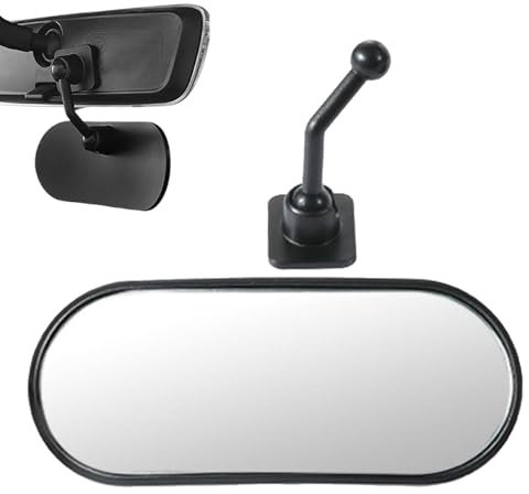 Vista Trasera Espejo De Asiento Automóvil Para Bebés, Espejo Adhesivo Bebé Ajustable 360 ​​°, Pegado En El Retrovisor Interior La Conducción basic, Monitor Trasero Destrozado Gran Angular