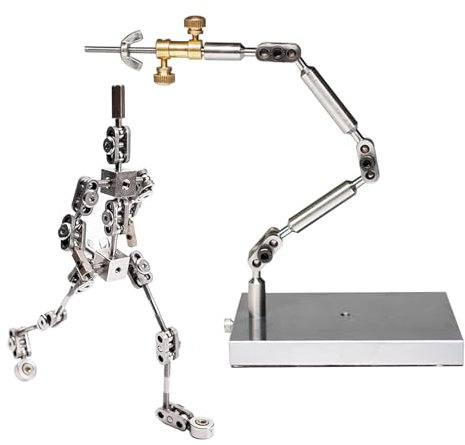 AISINILALAO Stop Motion DIY Metall Puppet Figur Skelette, Anker-Takeling-System, Edelstahl-Rigarm, Einfache Baugruppe Für Figuren, Tonfiguren, Modelle (12 Cm-18 cm),16CM