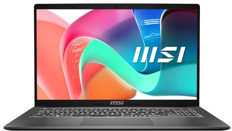 MSI Modern 15 F13MG-040XIT, écran portable 15,6 Full HD IPS, processeur Intel Core i7-1355U 5,0 GHz Max, 16 Go DDR4, 512 Go SSD NVMe, Wi-Fi 6E, FreeDOS, gris platine [disposition et garantie ITA]