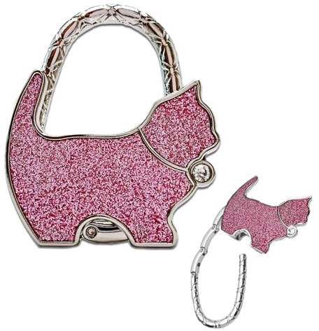 Taschenhalter für Tisch, Handtaschenhalter Faltbare, Taschenhaken, Handtaschen Halterung Tisch, Die Auf Dem Schreibtisch Schreibtisch Café-Shop Restaurant Oder In Der Bibliothek HäNgen (rosa-1)