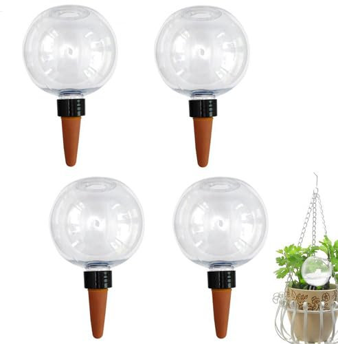 Cipolle per irrigazione automatica, 4 punte autoirriganti, 500 ml, palline per irrigazione portatili, per piante da interno, giardino, fiori, balcone