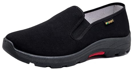 Baskets orthopédiques pour homme - Low Top en toile - Chaussures de sport - Chaussures de loisirs - Bottes de sport - Sans lacets - Mocassins - Chaussures de marche souples - Chaussures d’extérieur