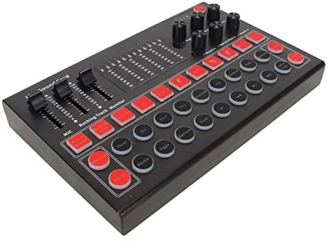 Yunseity Carte Son En Direct, Mini Carte de Mixage AVEC 8 Effet Sonores, Son Mobile Externe vers la Diffusion En Direct, Chansons K, Amarrage, Conversation Vocale