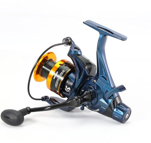 Yun Nong Karp fiskerulle, 5+1 skärmat rostfritt stål BB-kolfiber dragkarprullar, för saltvatten eller sötvattenspinnrullar, fiskerullar (5 000)