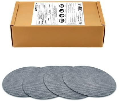 GZKTY Slipgaller 125 mm kardborreband, 60 stycken slipskivor nät, kornstorlek 60–320, för excenterslipmaskin