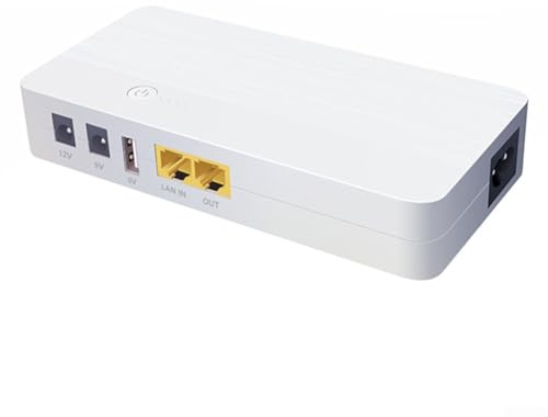 Uninterruptible Power Supply UPS 8000mAh Battery for 24V 48V DC Outputs Including 12V 9V 5V USB 5V 2 5A Supporting Network Devices (48V)