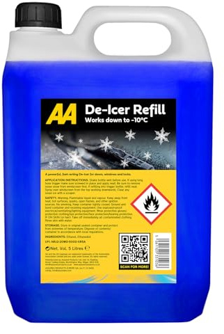 AA Fast Acting Deicer, 5 Litre, Refill, for Doors, Windows and Locks, Effective to -10°C