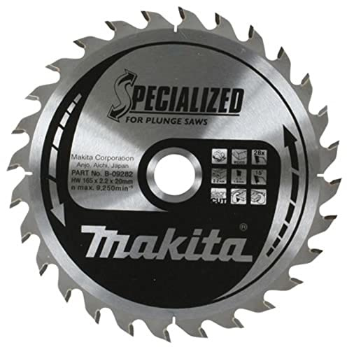 Makita B-33009 Specialized Saw Blade for Plunge Saws 165x20x28T