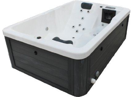 Vasa-Fit W195S Whirlpool für den Außenbereich, schwarz, 195 x 127 x 63 cm
