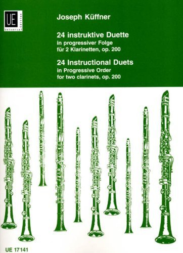 24 instruktive Duette in progressiver Folge op. 200 für 2 Klarinetten by Joseph Küffner (1986-09-05)
