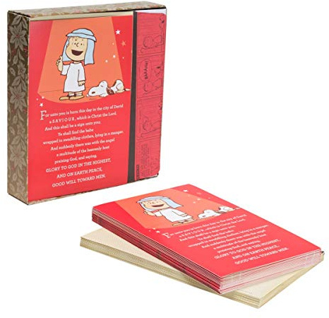 Peanuts Christmas - That's What Christmas is All About Charlie Brown - 18 hochwertige Weihnachtskarten in Box, KJV