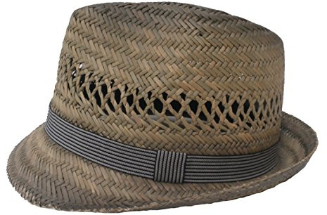 Herren Hut Strohhut Erntehut Garten Party Trilby Sommer Sonnenschutz (57)