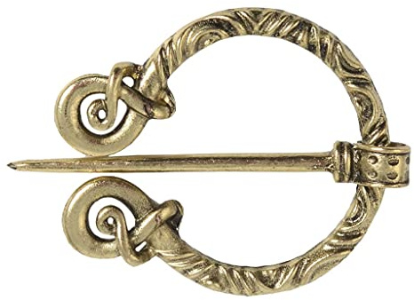 non-brand Baoblaze Retro Wikinger Brosche, Ringfibel, Gürtelschnalle, Fibel Gewandnadel, Schalnadel, Schmuck, Fibelsammlung - Zinklegierung