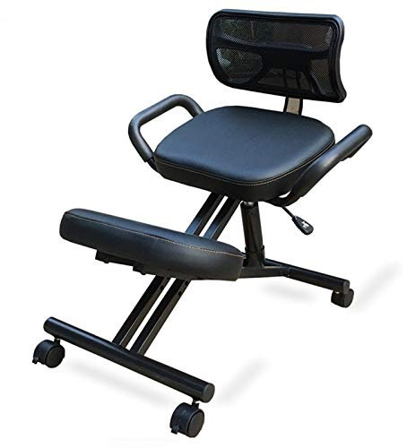 JMYSD Ergonomischer Kniestuhl Verstellbarer Kniestuhl Für Office Home Balancing Body Shaping Rückenschmerzen Schreibtisch Computer Kniestuhl Stuhl,A
