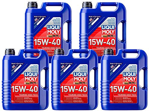 ILODA 5X Original Liqui Moly 5L Touring High Tech 15W-40 Motoröl Motorenöl Motoroil