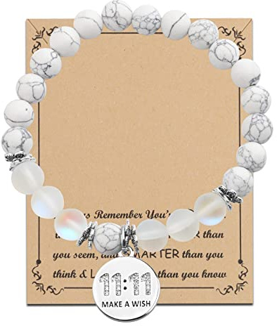 BNQL 11 11 Make a Wish Necklace 11 11 Angel Numbers Necklace Make A Wish Gift Jewelry for Women Girls (11:11 bracelet)