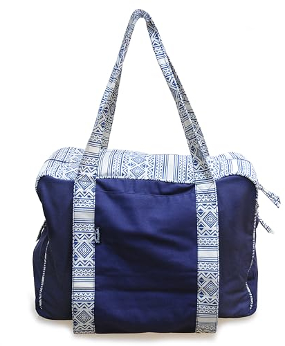 Yogishop Yogatasche Twin Bag - take me Two - Organic Cotton 44 x 18 x 30 cm, blau