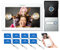 TMEZON Videoportero WiFi 2 Hilos,1080P IP Videoportero Sistema de intercomunicación,7 zoll Monitor de Pantalla táctil y Timbre con Cable, Desbloqueo por APLICACIÓN/Tarjeta,Instantánea/Grabación