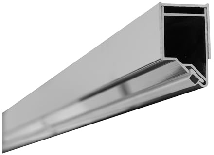 Rea - Profilo Magnetico Di Chiusura Per Porte Molier Chrome (Cromo) 2,3 X 3,5 X 190 cm