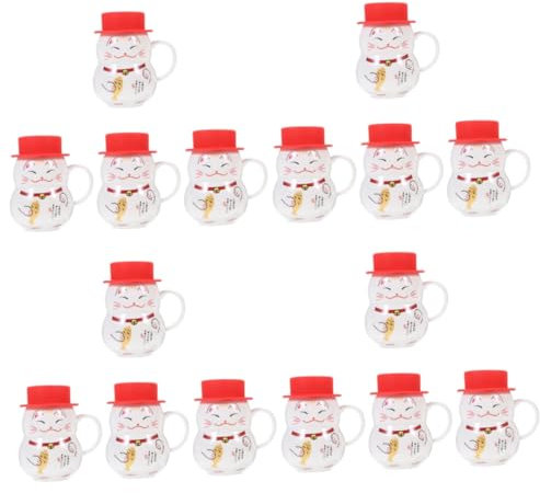 Cabilock 4 Stück Schneemann-Becher büro tasse Weihnachtsbecher Becher in Schneemannform Tassen für Kinder Kaffeetassen Espressotasse Schneemann-Kaffeetasse Becher für Weihnachten Keramik