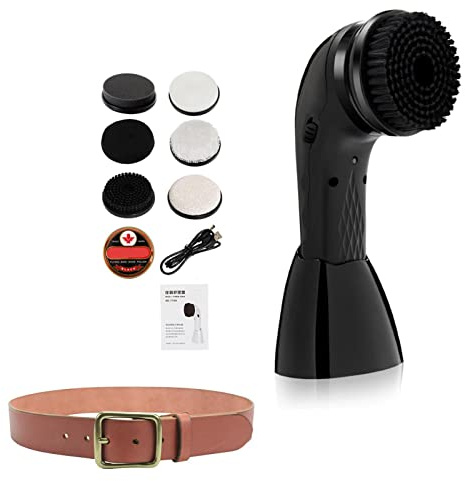 Limpiador de Zapatos Eléctrico - Cepillo de Limpieza Multifuncional Kit de Limpieza, Conjunto de Cepillos Automáticos para Zapatos | Kit de Mantenimiento de Cuero Portátil Inalámbrico