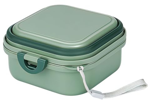 Cuenco plegable 2 en 1 para perros, 400 ml, cuenco de comida para perros con tapa, cordón de nailon y mosquetón para perros, gatos, caminar, senderismo, camping, viajes
