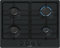 Bosch PGP6B6K80 Serie 4, Piano cottura a gas, Manopole a ponticello: controllo ergonomico, 4 fuochi, Nero, 60 cm
