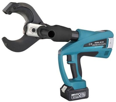 ZKLGS Pince à Sertir Hydraulique, Coupe-câble hydraulique électrique Recharable, Coupe-Fil et câble avec écran LCD avec 2 Batteries au Lithium 18V BZ-65C/85C/105C Pince, Sertir(BZ-105C)