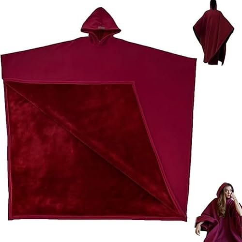 2025 Arcane Hoodie, Täcke, Lugnande Kappa, Huvtröja, Huvtröja, Överdimensionerad Långärmad Tröja Unisex(Röd)