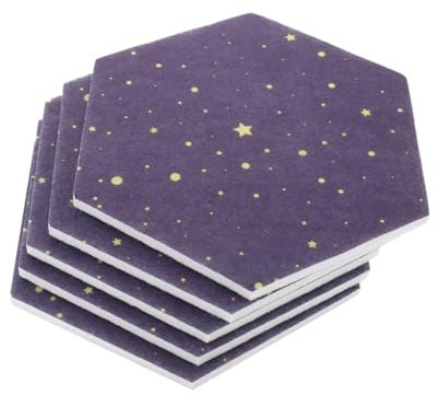 Homoyoyo 5stücke Hexagon Filz Pinnwand Dekorative Erinnerungs Und Mitteilungsboards Für Vielseitig Einsetzbar Kindergarten Schule Und Wohnzimmer Schützt Wände Vor Pushpins