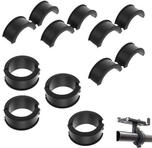 8 Stück Fahrradlenker-Silikondichtung, Gummidichtung Für Fahrradlenker | 31,8 bis 25,4/22,2, Lenker Dichtung Adapter für Rennrad, Mountainbike