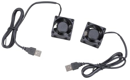 LLINthy Quiet 40mm USB Laptop Cooling Fan For Routers Networking Devices Gaming Consoles And Computer Equipment Cooling USB Powered Fan
