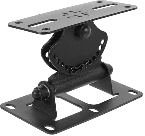 Support Vertical en Rotatif Enceinte Alliage de Zinc pour Mural Montage | Étagère Murale pour Haut-parleur, Design Gain de Place, Charge Élevée, Noir, Outils D’installation Inclus