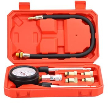 BUBEFSKD Medidor de presión de cilindro en calidad mecánica automotriz, herramienta de medición de alta precisión con probador de compresión de cilindro compatible