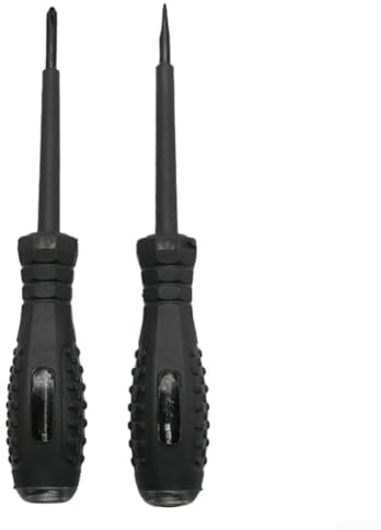 Destornillador electricista con comprobador de tensión, 12-220 V, aislado, ranura en cruz, herramienta VDE para instalaciones eléctricas, ABS, acero cromo vanadio, 163 mm (2 piezas/set)