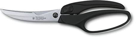 Victorinox Tijeras profesionales para aves, Tijeras de cocina, Acero inoxidable, Cuchillas extra afiladas, Mango de plástico robusto