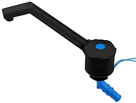 Unbekannt 12v Wasserhahn für Wohnmobil, Wohnwagen - ABS Kunststoff, Bauhöhe: 135 mm, 90 g, schwarz