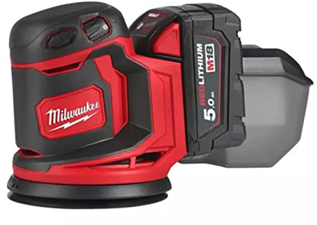 Orbital Sander M18 BOS125-502B 125 mm 18V 5AH Milwaukee - 4933464229