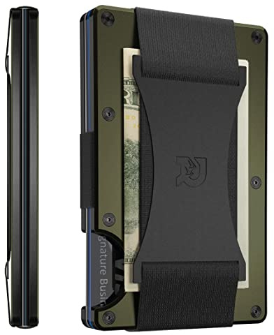The Ridge Minimalist Slim Wallet for Men, Matte Olive, Matte Olive