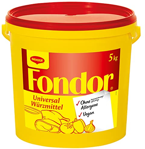 MAGGI Professional Fondor Universal-Würzmittel, keine kennzeichnungspflichtige Allergene, vegan, 1er Pack, (1 x 5kg Eimer)
