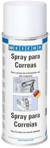WEICON Spray para Correas | 400 ml | Para correas de transmisión de servicio pesado | Transparente