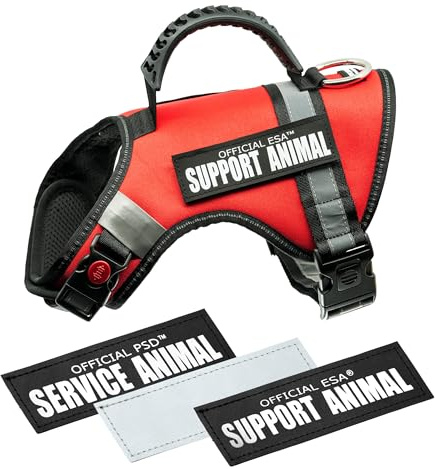 Support Pets The Only Official ESA™ Dog Harness – Adjustable No-Pull Dog Vest for Easy Pet Recognition with Reflective Straps – Soft, Padded & Comfortable for Training and Daily Use - Medium