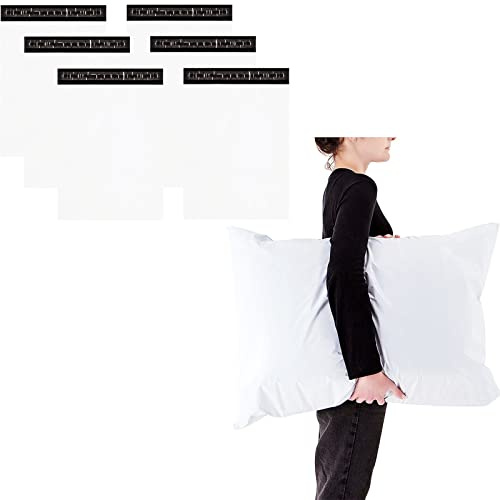 6 piezas Bolsas Envio Vinted Grande,Bolsas para Envíos,Blanco 23“x31” Sobres de Plástico Autoadhesivos Opaco Impermeable,Bolsa de Correo Postal para Embalaje Ropa,Zapatos,Cajas Carton Mudanza