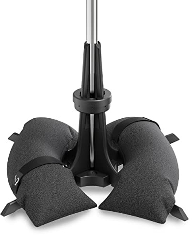 BASER Heavy Duty Sonnenschirmständer 50kg – Stabiler Schirmständer & Base Befüllbar, Sonnenschirmhalter Für 38-58mm Stock, Sonnenschirmfuss (Schwarz) | Schirmständer Wasser Befüllbar, Stabiler Sonnenschirmhalter Für 38 Bis 58 mm Stock, Sonnenschirmfuss, Schwarz