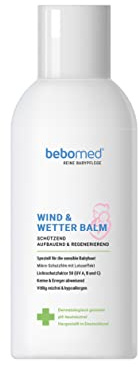 bebomed® Wind & Wetter-Balm (100 ml) Schutz im Gesicht und der Hände vor Sonne, Wind und Wetter, vor Kälte und Nässe. Lichtschutzfaktor 50 (UV A, B und C) | für Babys & Kinder