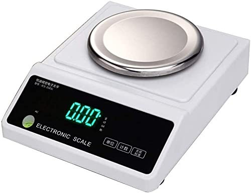 AUGUSE Balance de Cuisine, Balances de Cuisine numériques, Fonction de Tare en Verre, Balance de Cuisine en Verre Domestique, précision précise jusqu'à 5 kg de Pesage de Cuisson (Size : 300g/0.001g)